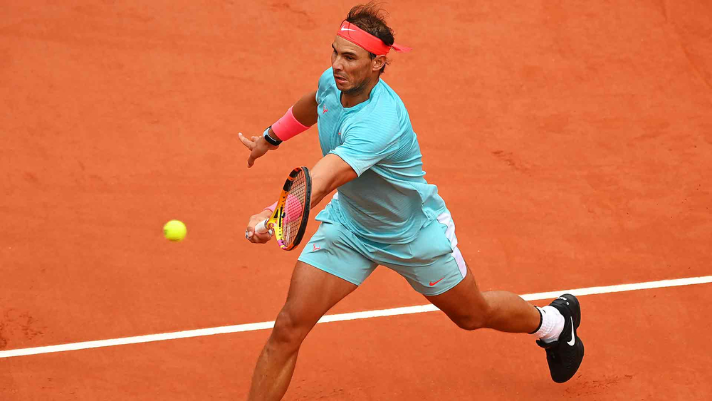 Новак Джокович празднует победу над Милошем Раоничем на Western & Southern Open в августе 2020 года