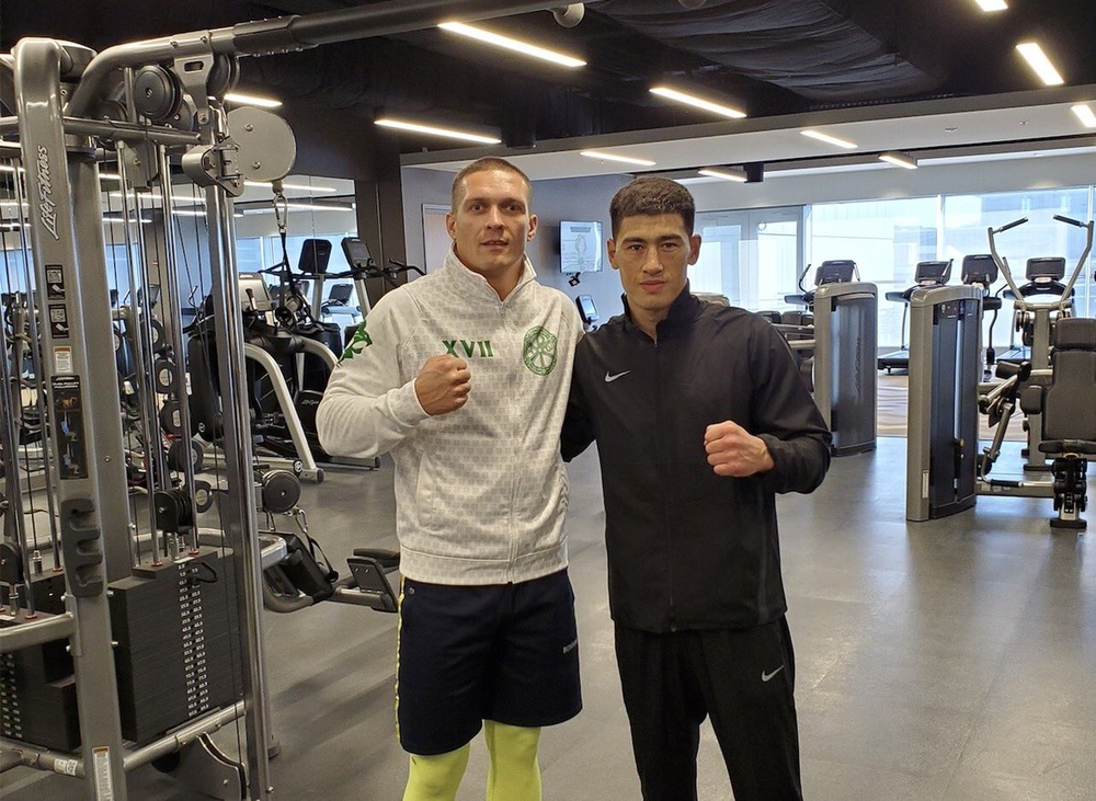 Александр Усик и Дмитрий Бивол